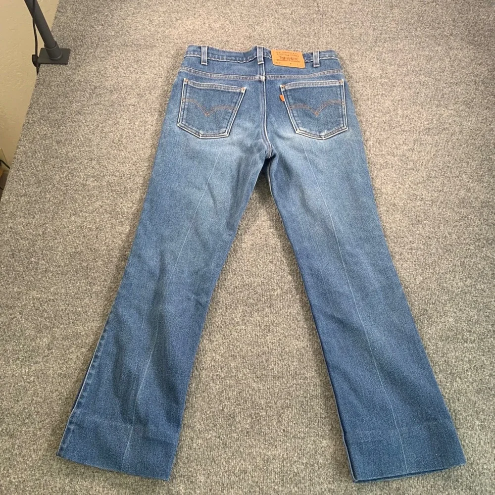 Vintage Levis 517 Orange Tab Bootcut Jeans Mens 33x32‎ Blue Made in USA 80s